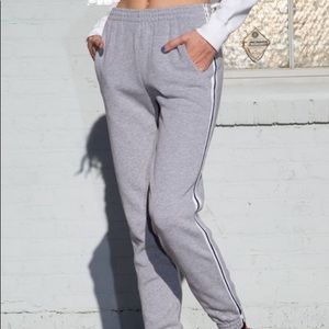 Brandy Melville Grey Rosa Sweatpants